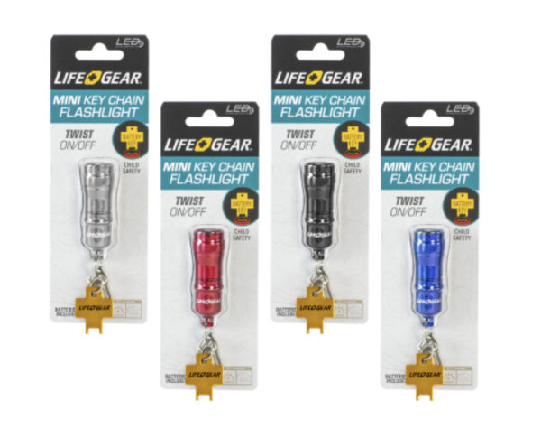 LifeGear Mini LED Keychain Flashlight
